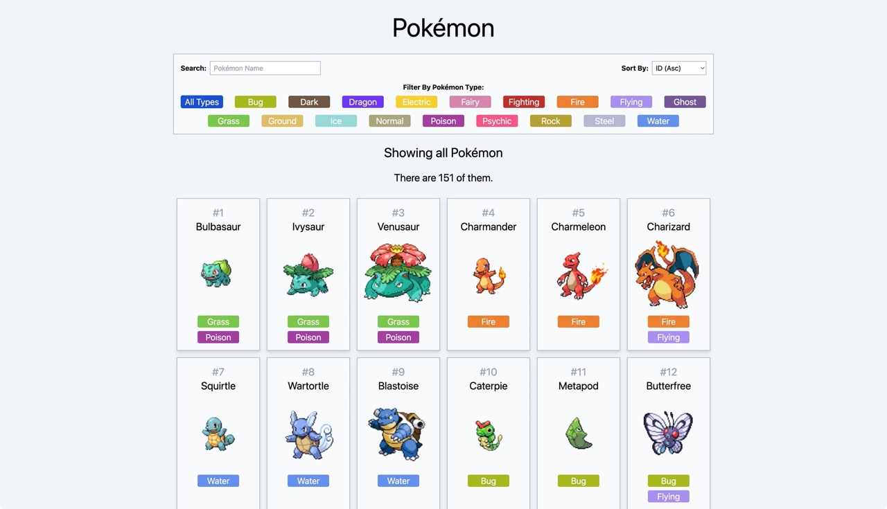 Pokémon app